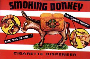 smoking cigarette dispenser donkey lighter candels magic gifts nicotine tobacco nicoteen newport malboro
